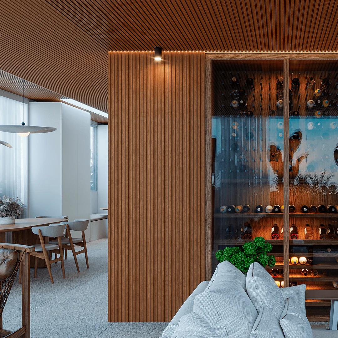 Placa aplicada em ambiente