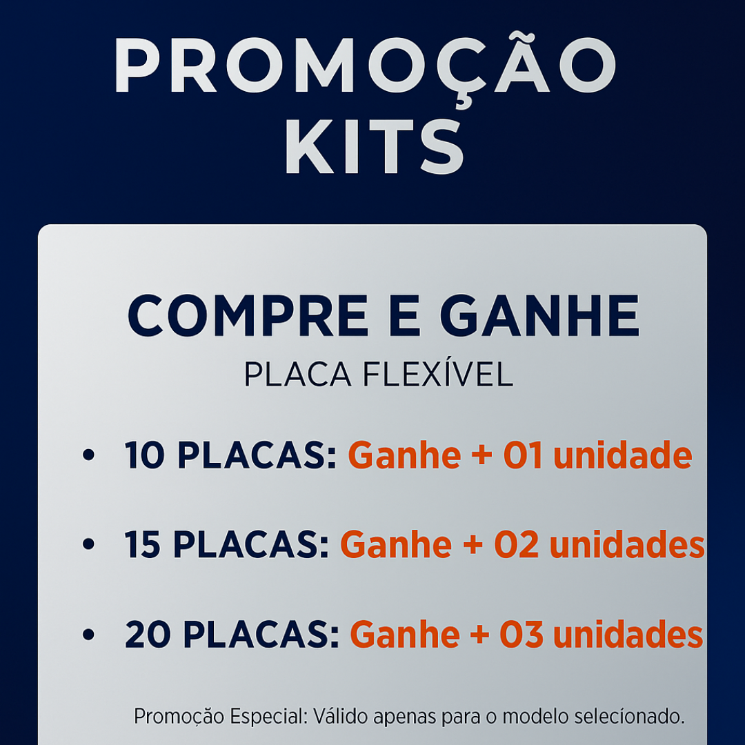 Placa aplicada em ambiente